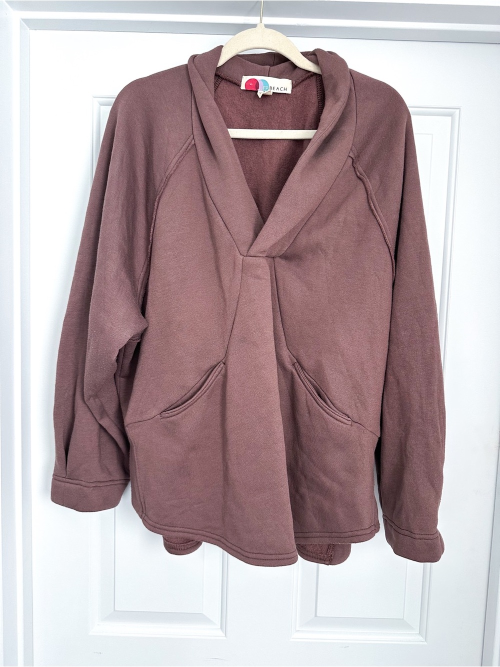 Free People Beach pullover size Small in brown